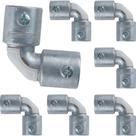 Kit 7 Conector Curvo Box Sem Rosca Aluminio 3/4 Tramontina