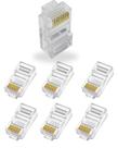 Kit 7 Conector RJ45 Macho 8 Vias Plug de Rede