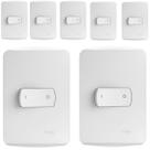 Kit 7 Conjunto Interruptor Simples Bipolar 25a Schneider