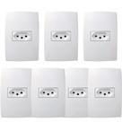 Kit 7 Conjunto Tomada 20a 2p+t 4x2 Branca 615081bc Pial Plus+ Kit 7 Conjunto Tomada 20a 2p+t 4x2 Branca 615081bc Pial Plus+