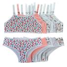 Kit 7 Conjuntos calcinha e sutia top infantil menina - OPTE MODA INTIMA