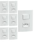 kIT 7 CONJUNTOS DE INTERRUPTORES+TOMADA 10A 250V SCHNEIDER