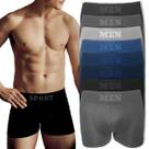 Kit 7 Cueca Boxer Respirável Masculina Box Adulto