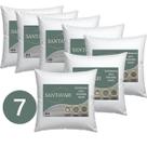 Kit 7 Enchimentos de Almofada 40x40 Fibra Siliconada com Capa TNT 40g
