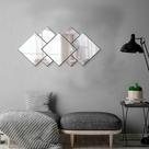 Kit 7 Espelhos Decorativos em Acrílico Sala Quarto
