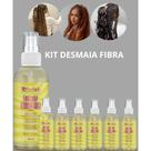 Kit 7 Finalizador Desmaia Fibra 200ml - Fio de Fada - Hidratação Profunda para Cabelos e Fibras Sint