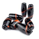 Kit 7 Firmas Azeitona 35x15mm Preto e Vermelho Murano Guias Kit 7 Firmas Azeitona 35x15mm Preto e Vermelho Murano Guias