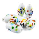 Kit 7 Firmas Azeitona 35x15mm Sete Linhas Murano Guias