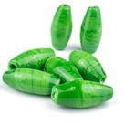 Kit 7 Firmas Azeitona 35x15mm Verde Escuro Murano Guias