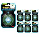 Kit 7 fita dupla face 3m Scotch 12mm x 2 metros transparente casa comercio 400g HB004419873