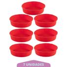 Kit 7 Formas Redonda de Silicone Sortida Bolos Sobremesa