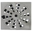 Kit 7 Grelha Quadrada 15 X 15cm com Anti-inseto em Abs Modelo Ii Astra