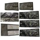 Kit 7 Invólucros Organizadores Militar Preto (2 Mini + 3 Medios + 1 Grande + 1 Anotação)