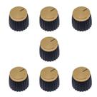 Kit 7 Knob Amplificador Estilo Marshall Dourado Gold ABS