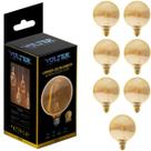 Kit 7 Lâmpada Led Filamento Retrô Borda Flame 4w Biv 2200k