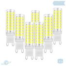 Kit 7 Lâmpadas De Led Halopin G9 10W Branco Frio (6000K)