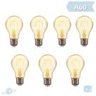 Kit 7 Lâmpadas Filamento Led Retro Vintage A60