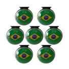 Kit 7 Lanternas Laterais Foguinho Maria Smart Brasil Base Preta Lantersul