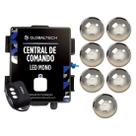 Kit 7 LED MONO 10W + Central de Comando Globaltech 120W