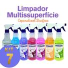 Kit 7 Limpador Multisuperficie Bacfree Perfumado Linha Completa Segredos da Natureza