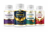 kit 7 Magnésio , Ômega 3 1000mg, B12 Metilcobalamina, CoQ10 Suporte Vital Completo