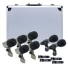 Kit 7 Microfones De Bateria E Percussão Com Case Sxds7 Csr