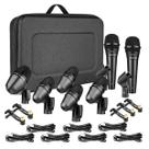 Kit 7 Microfones De Bateria Para Bumbo, Caixa, Tons, Pratos Maleta, Cachimbo, Grampos, Adaptadores Kit 7 Microfones De Bateria Para Bumbo, Caixa, Tons, Pratos Maleta, Cachimbo, Grampos, Adaptadores