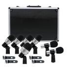 Kit 7 Microfones Para Bateria Percussão Com Maleta MXDS7 CSR Profissional