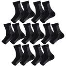 Kit 7 pares meias compressão pretas alívia dor pés fascite plantar Kit 7 pares meias compressão pretas alívia dor pés fascite plantar