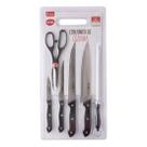 Kit 7 Pçs Cheff Aço Inox - Clink