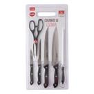 Kit 7 PÇS Cheff Aço Inox - Clink