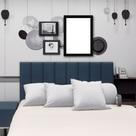 Kit 7 Peças Cabeceira Estofada Modular 60x20 Cama Casal