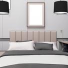 Kit 7 Peças Cabeceira Estofada Modular 60x20 Cama Casal