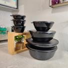 Kit 7 Peças Tupperware Design Onix - Armazenamento Kit 7 Peças Tupperware Design Onix - Armazenamento