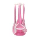 Kit 7 Peças Utensílios Cozinha Silicone Resistente Durável Rosa