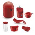 Kit 7 Peças Utensílios Para Cozinha Com Lixeira e Porta Detergente Bpa Free UZ