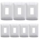 Kit 7 Placa 1 Modulo Vertical 4x2 Tramontina Aria Branco