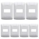 Kit 7 Placa 1 Posto Horizontal Tramontina Aria Cor Branco