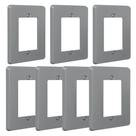 Kit 7 Placa Espelho 4x2 Cinza Silentoque 8503 Pial