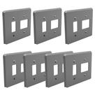 Kit 7 Placas 4x4 1 Posto Duplo + 1 Posto Silentoque 8512