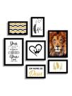 Kit 7 Placas Quadros Decorativos Deus é bom o tempo todo