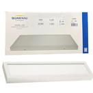 Kit 7 Plafon Sobrepor Retangular 30x60cm 30w Branco Frio 6500k