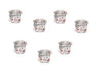 Kit 7 Potes de Vidro Hermético FIDO Terrina 200 ml Ø 83 mm Multiuso