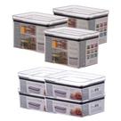 KIT 7 POTES ORGANIZADOR HERMÉTICOS CRISTAL 770/1800ml