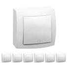 Kit 7 Pulsador SistemaX Pial Legrand 675005 2A 250v Branco Kit 7 Pulsador SistemaX Pial Legrand 675005 2A 250v Branco