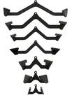 Kit 7 Puxadores Anatômicos Pulley Fitness Musculação Costas