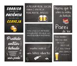 Kit 7 Quadros Cerveja Boteco Bebidas Chopperia Bar 20x28cm
