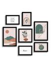 kit 7 Quadros Decorativos Natureza Home Sweet Home
