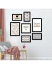 Kit 7 Quadros Decorativos Placas Coisas Boas Acontecem Aqui