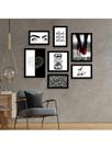 Kit 7 Quadros Decorativos Placas Feminis Ohlala